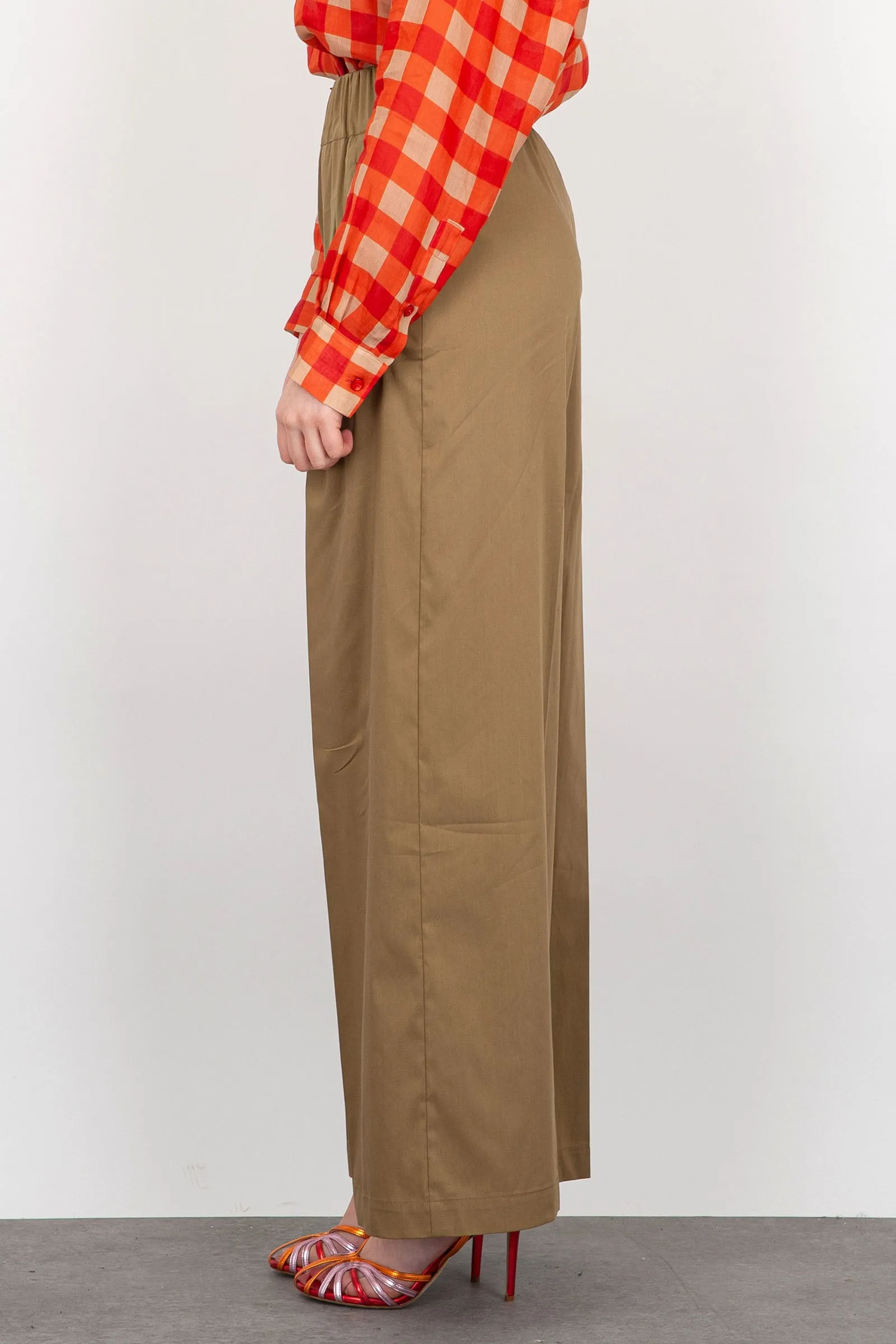 Semicouture Pantalone Jonny Cotone Beige