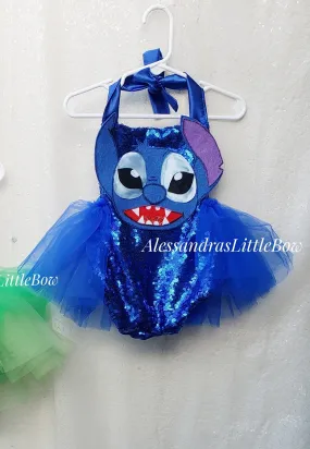 Stitch Half tutu romper