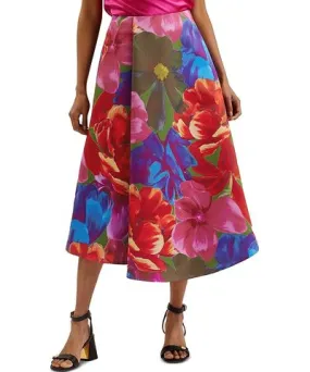 Ted Baker Joralee Printed Wrap Midi Skirt