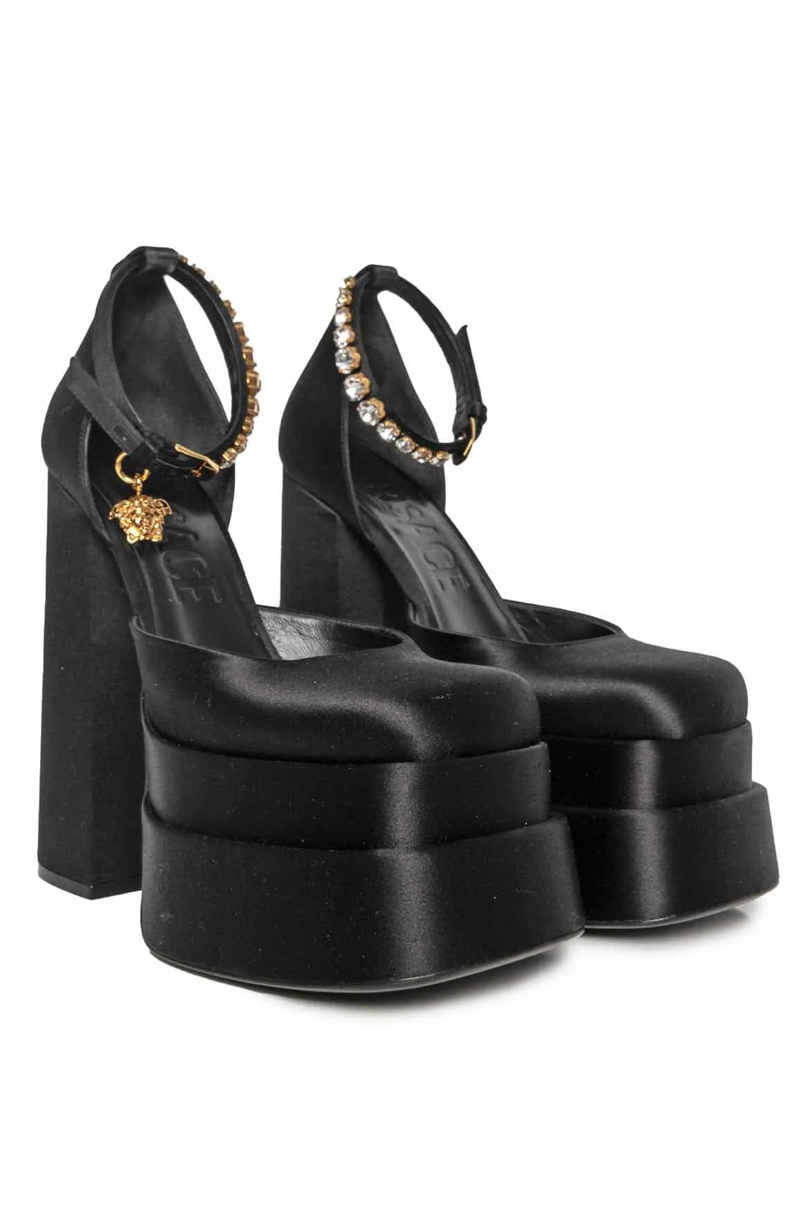 Versace Size 38 Medusa Aevitas Platform Pumps