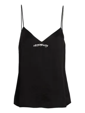 Vetements Logo Printed Camisole Top