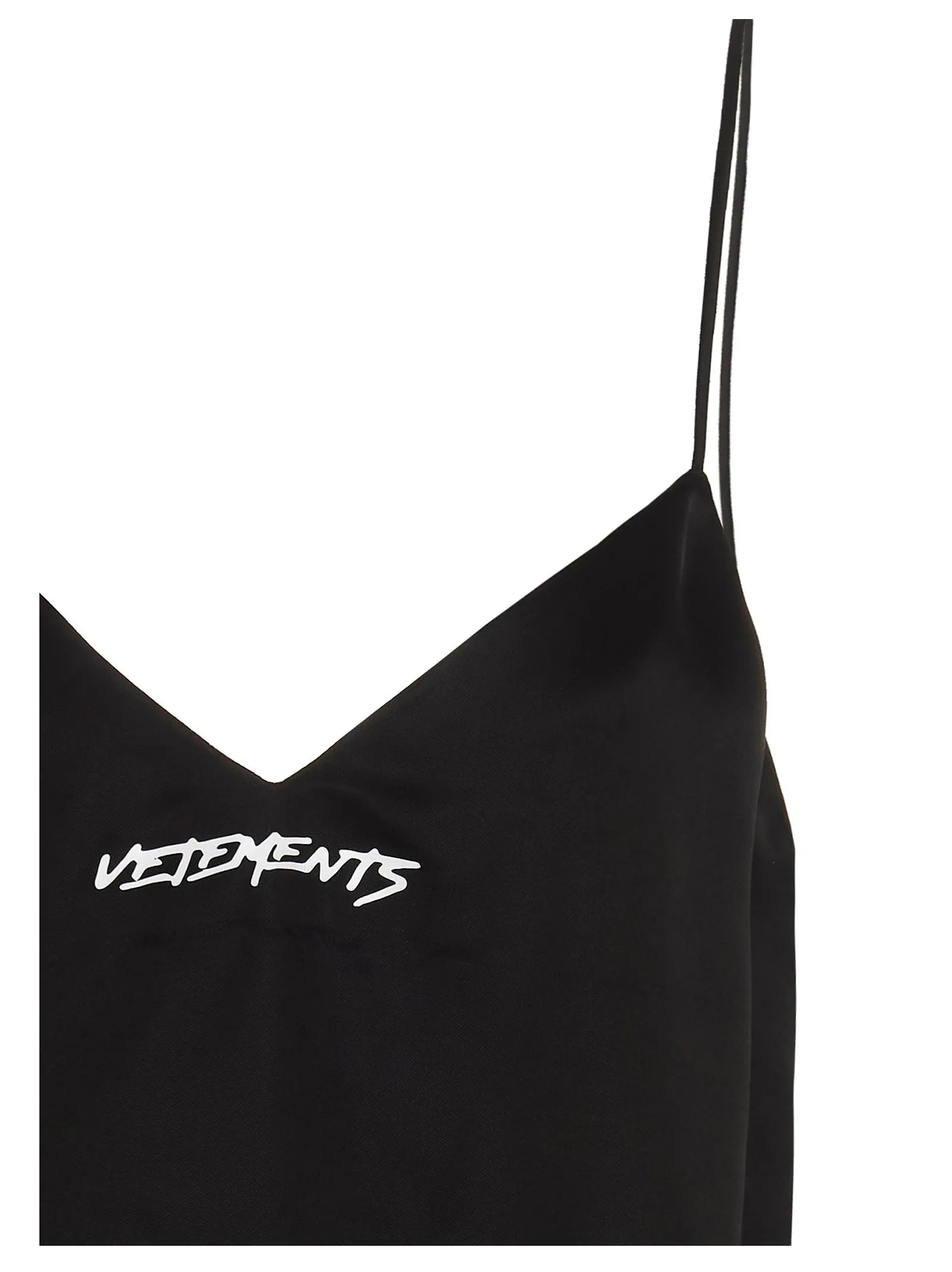 Vetements Logo Printed Camisole Top