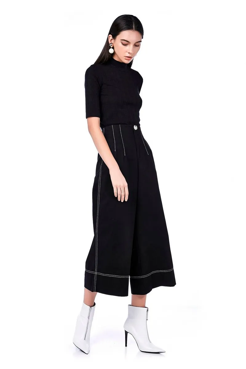 Vivy Top-Stitch Culottes