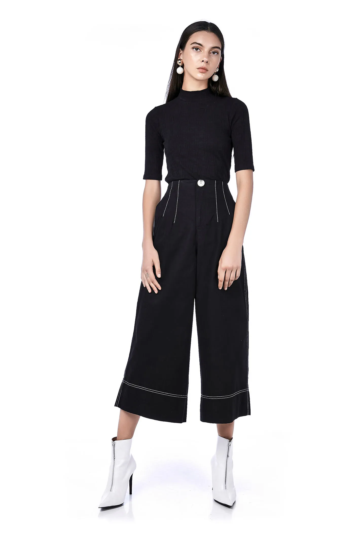 Vivy Top-Stitch Culottes