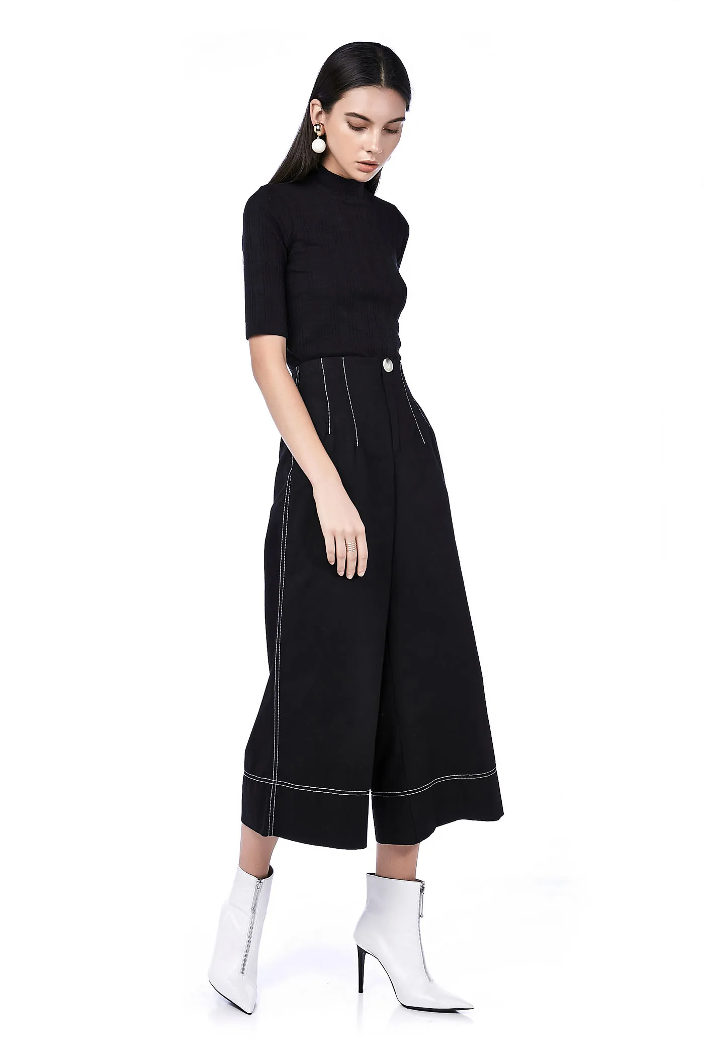 Vivy Top-Stitch Culottes