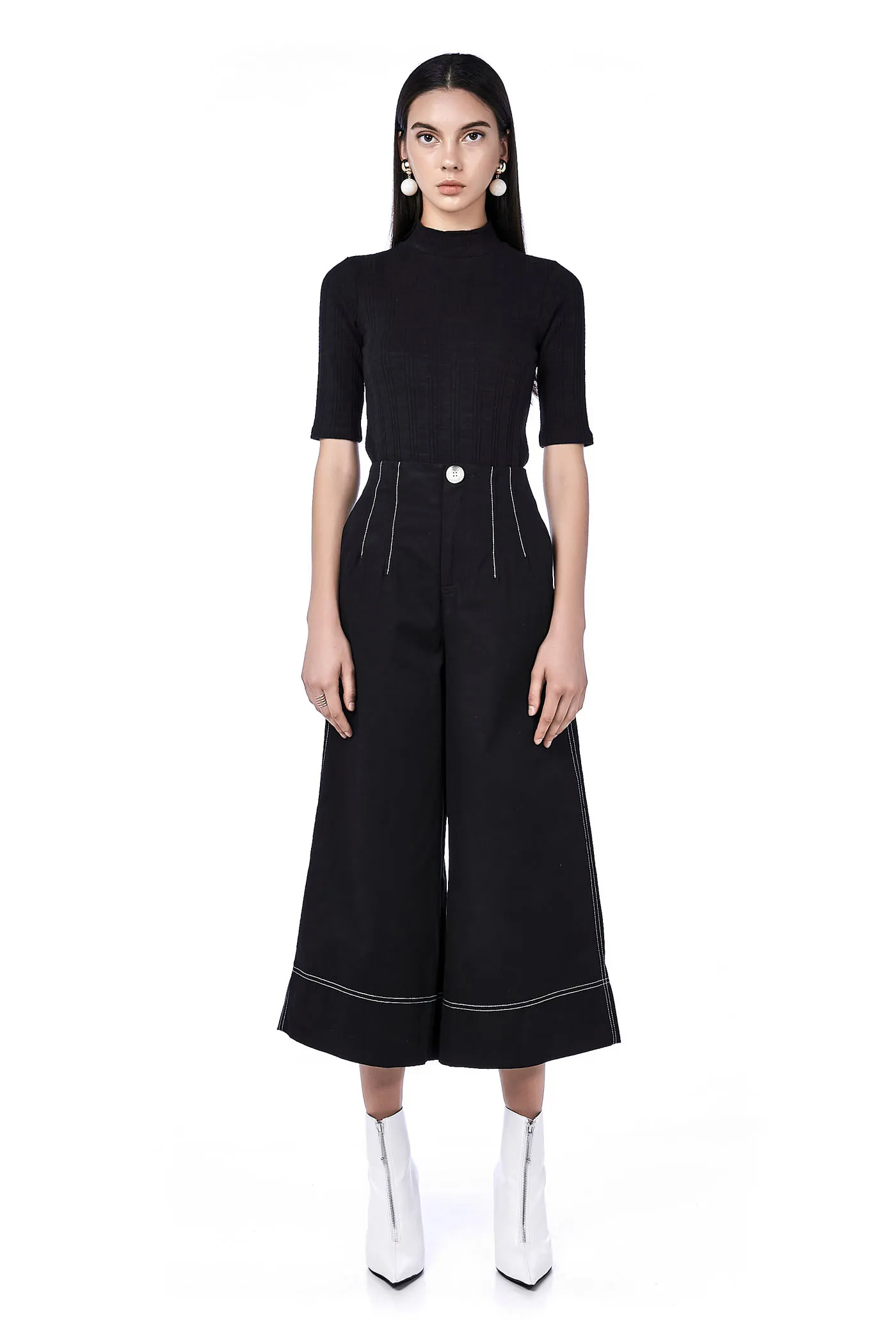 Vivy Top-Stitch Culottes