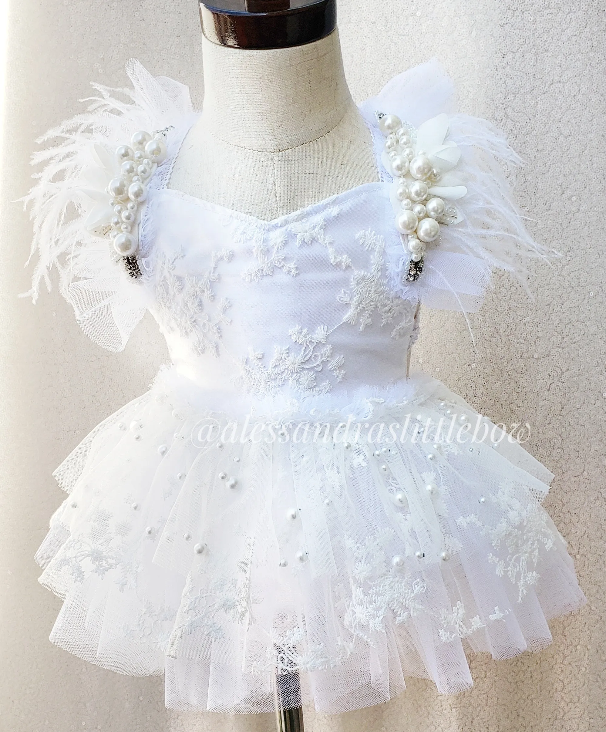 White Swan Whimsical Romper