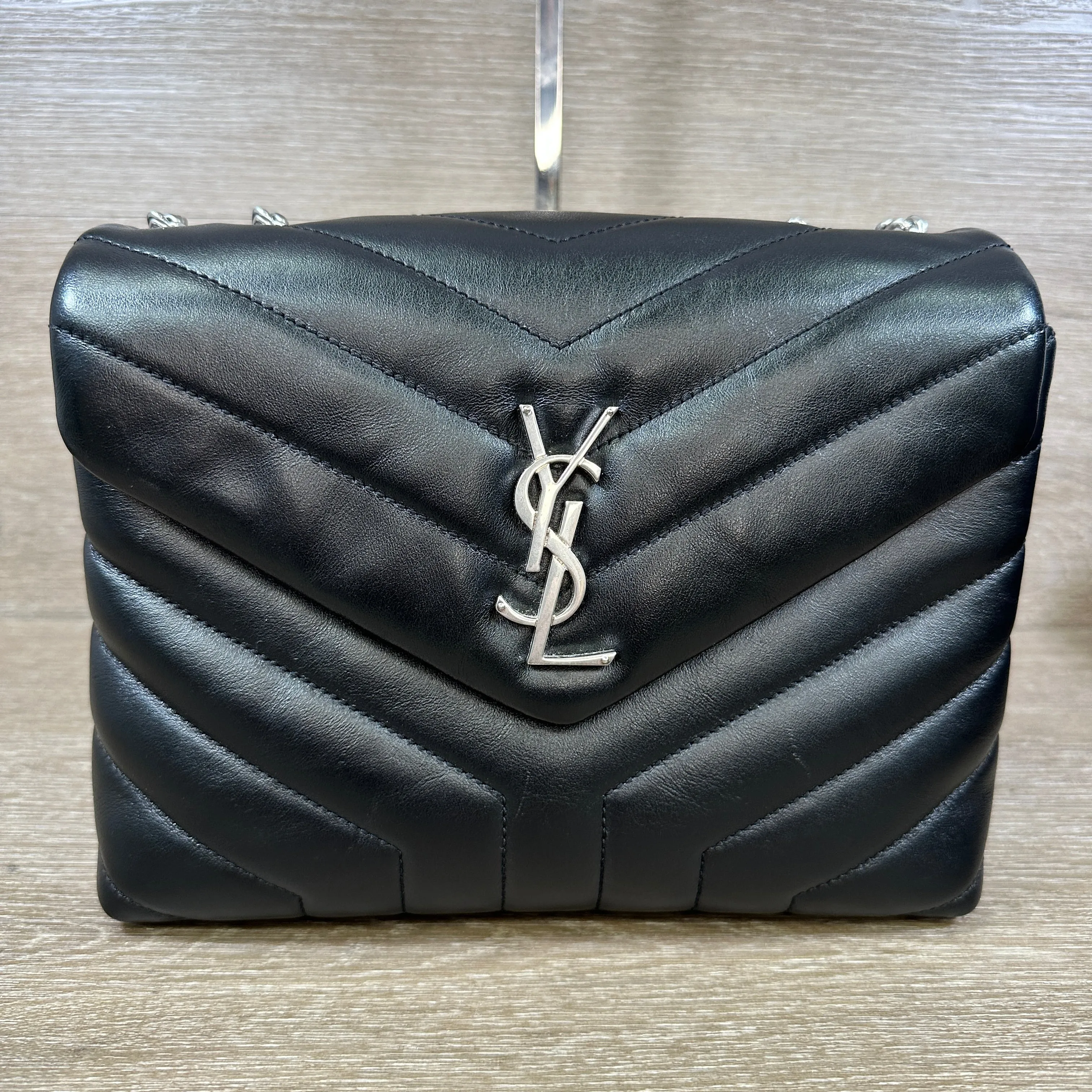 YSL Loulou Small Chain Bag in Quilted Y Leather